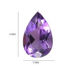 Mashamba Amethyst Pear 8x5 mm