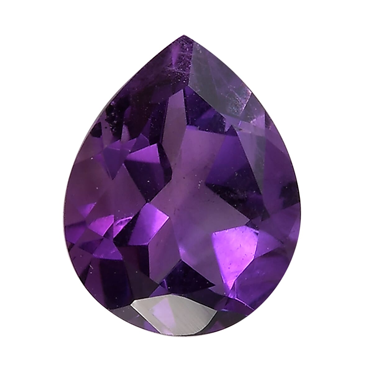 Mashamba Amethyst Loose Gemstone in Pear Shape (9x7mm) 7827398 0
