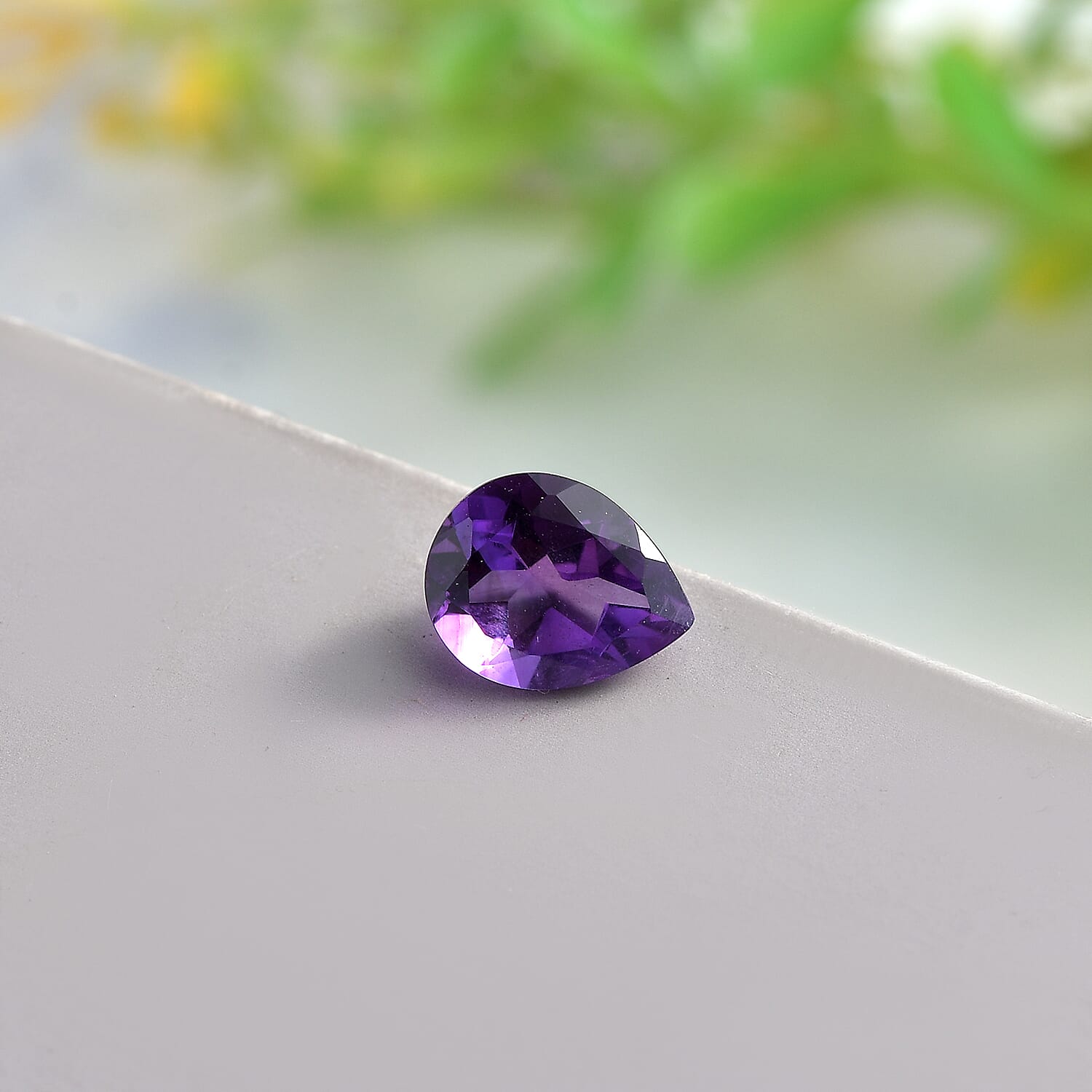 Mashamba Amethyst Loose Gemstone in Pear Shape (9x7mm) 7827398 2