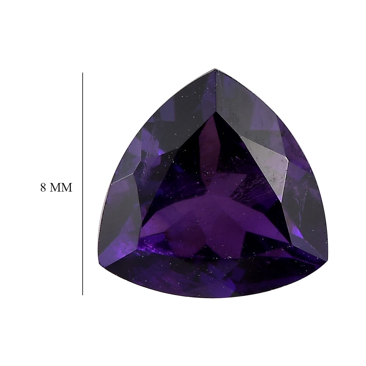 Mashamba Amethyst Loose Gemstone in Trillion Shape (8.0mm) 7817222 5