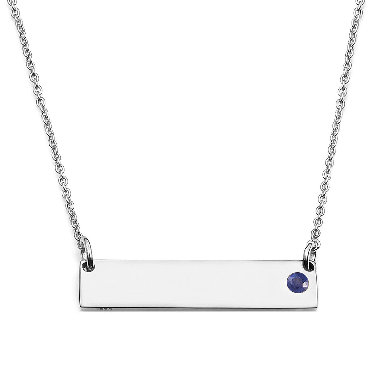Masoala Sapphire Necklace in Platinum Overlay Sterling Silver 3628323 0