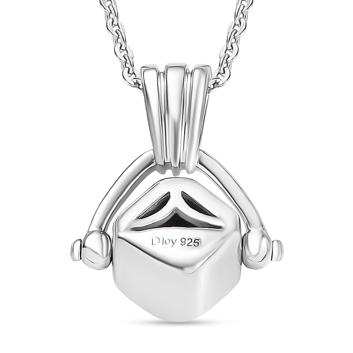 Masoala Sapphire Pendant with Chain (Size 20) in Rhodium Overlay Sterling Silver 4421182 4