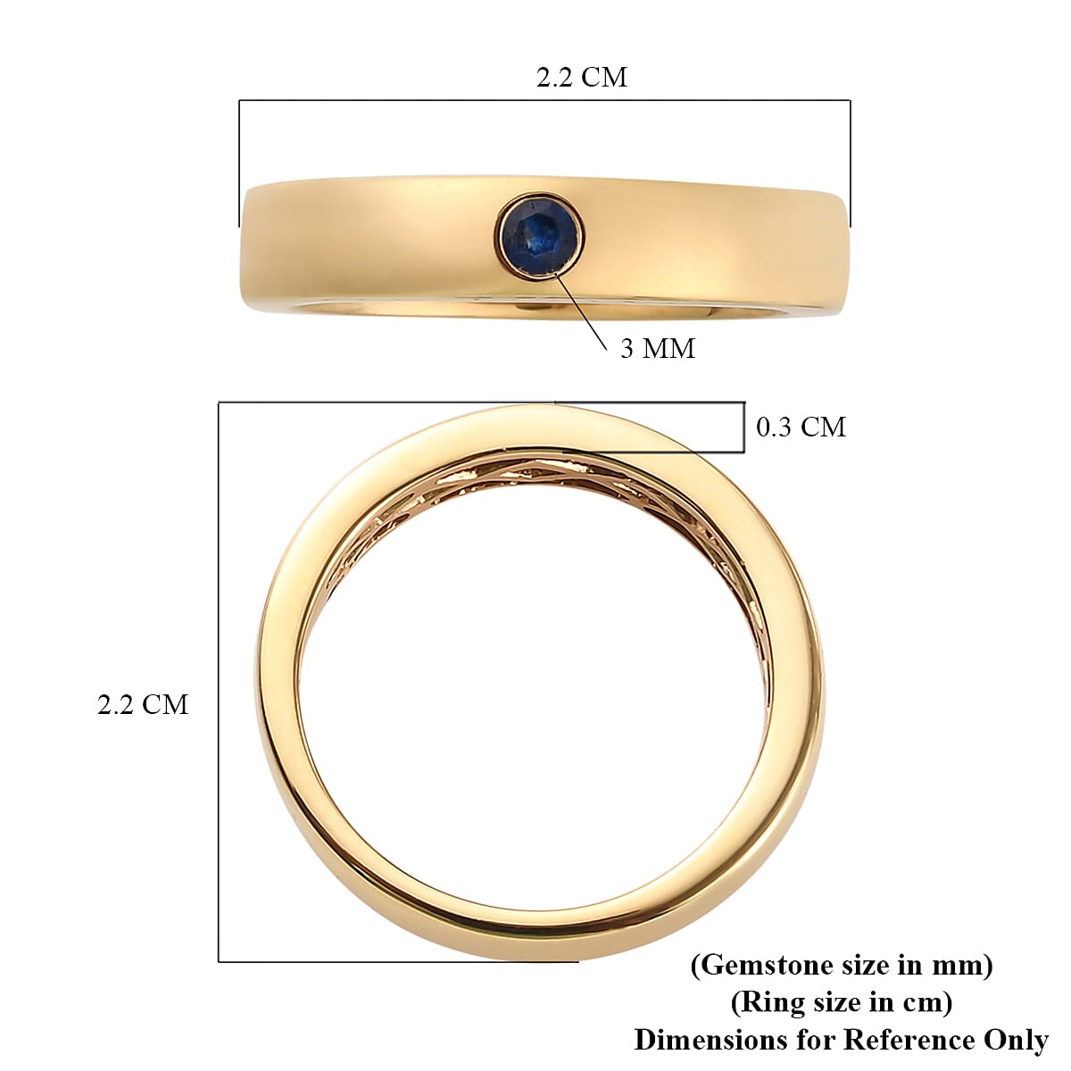 Masoala Sapphire (FF) in 14k Gold Overlay Sterling Silver Ring 3634738 3