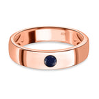 Masoala Sapphire (FF) in Rose Gold Overlay Sterling Silver Ring