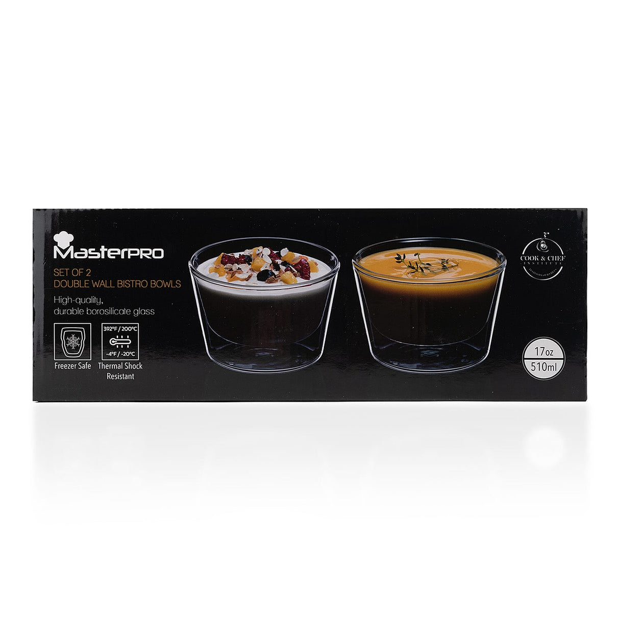 MasterPro Double Walled Borosilicate Bowls 7803564 3