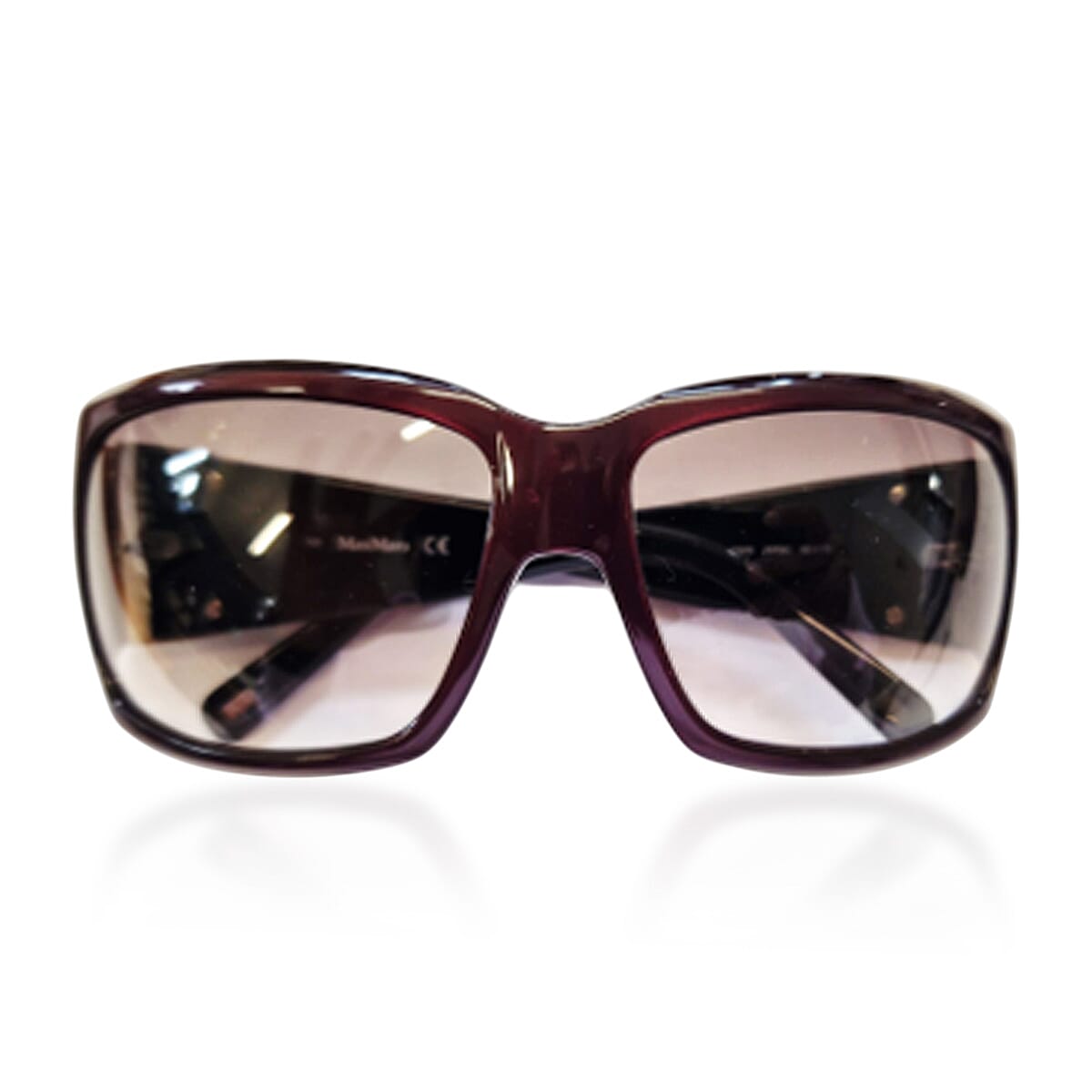 Stylish Rectangular Oversized Max Mara Sunglass - Purple 8161872 0