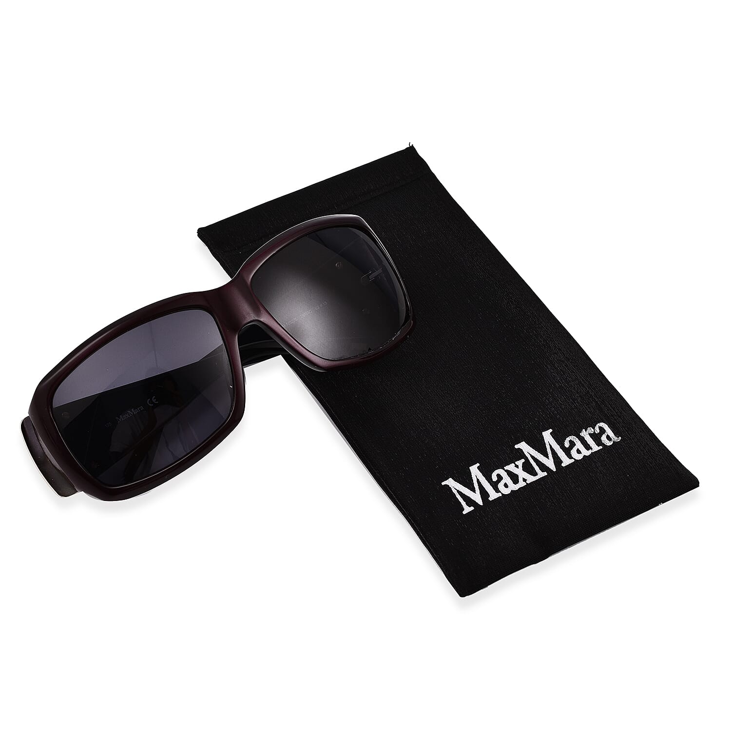 Max Mara Womens Large Oversized Sunglasses - Burgundy 7164460 5