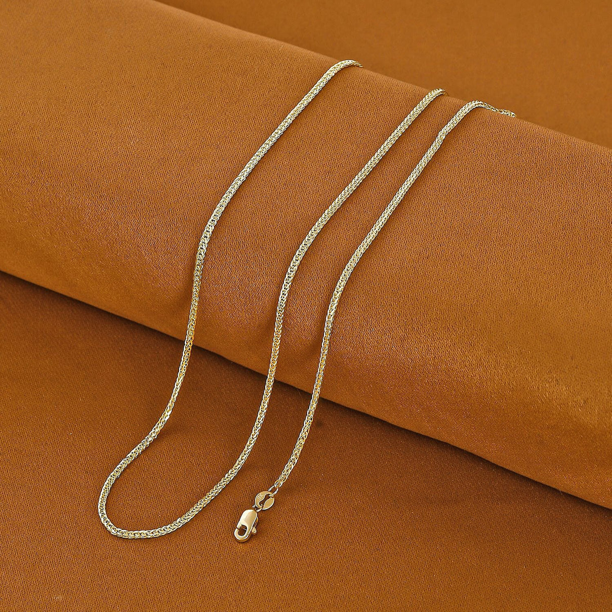 Mega Close Out Deal- 9K Yellow Gold Spiga Necklace with Lobster Clasp (Size - 20) 7976538 1