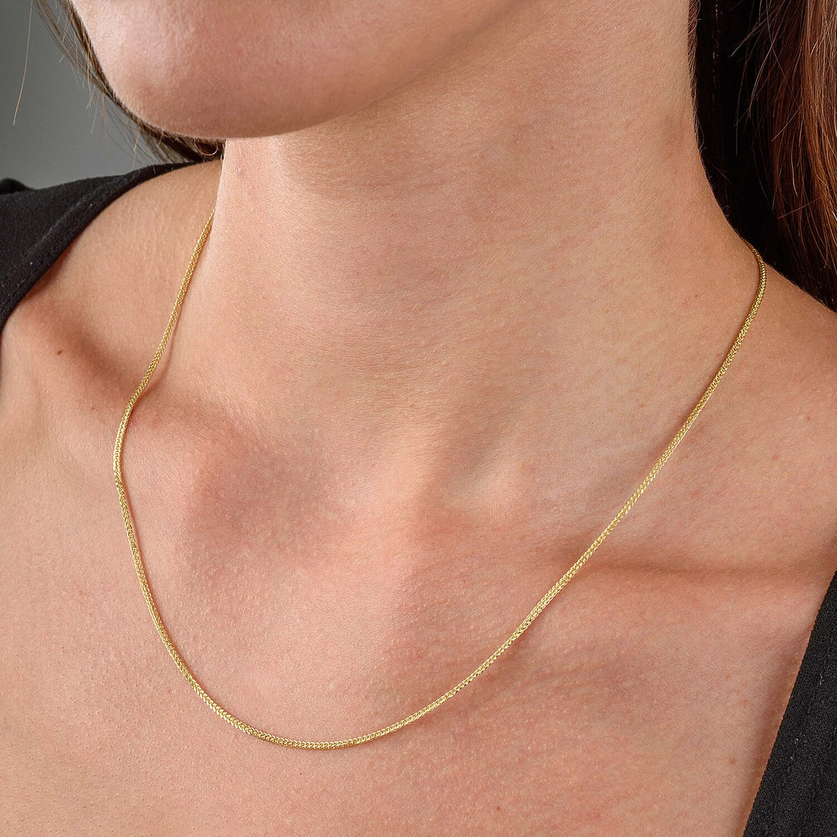 Mega Close Out Deal- 9K Yellow Gold Spiga Necklace with Lobster Clasp (Size - 20) 7976538 2
