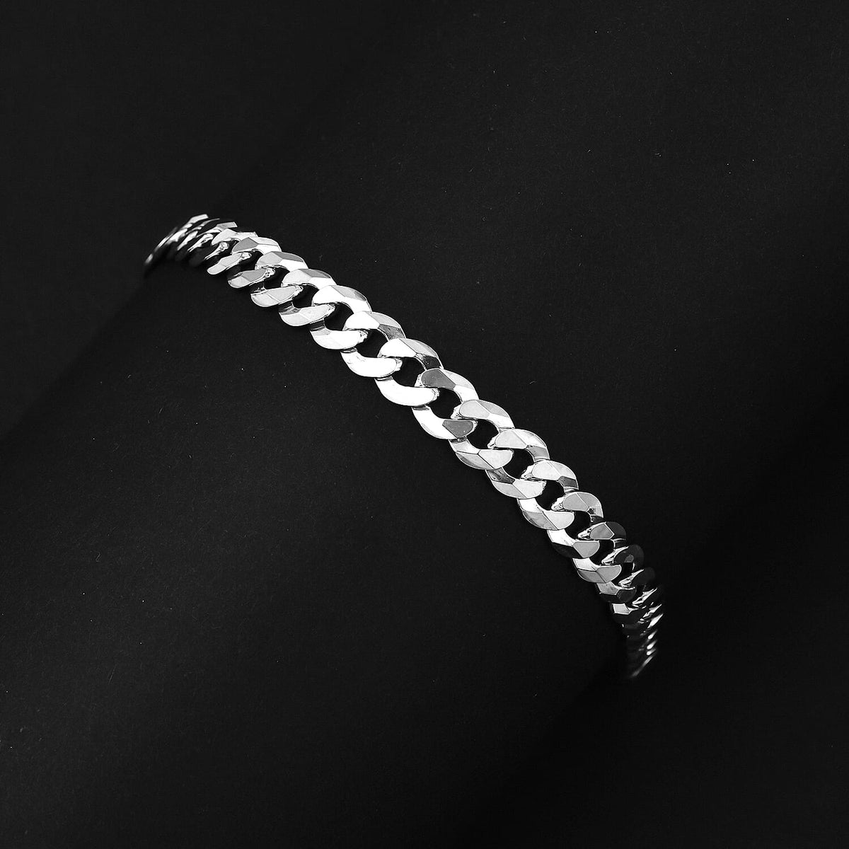 Mega Close Out - Sterling Silver Curb Bracelet (Size - 7.5), Silver Wt. 9.80 Gms 7385813 1