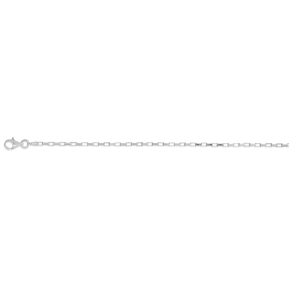Mega Deal- Rhodium Overlay Sterling Silver Necklace (Size - 30) with Lobster Clasp 8183875 0