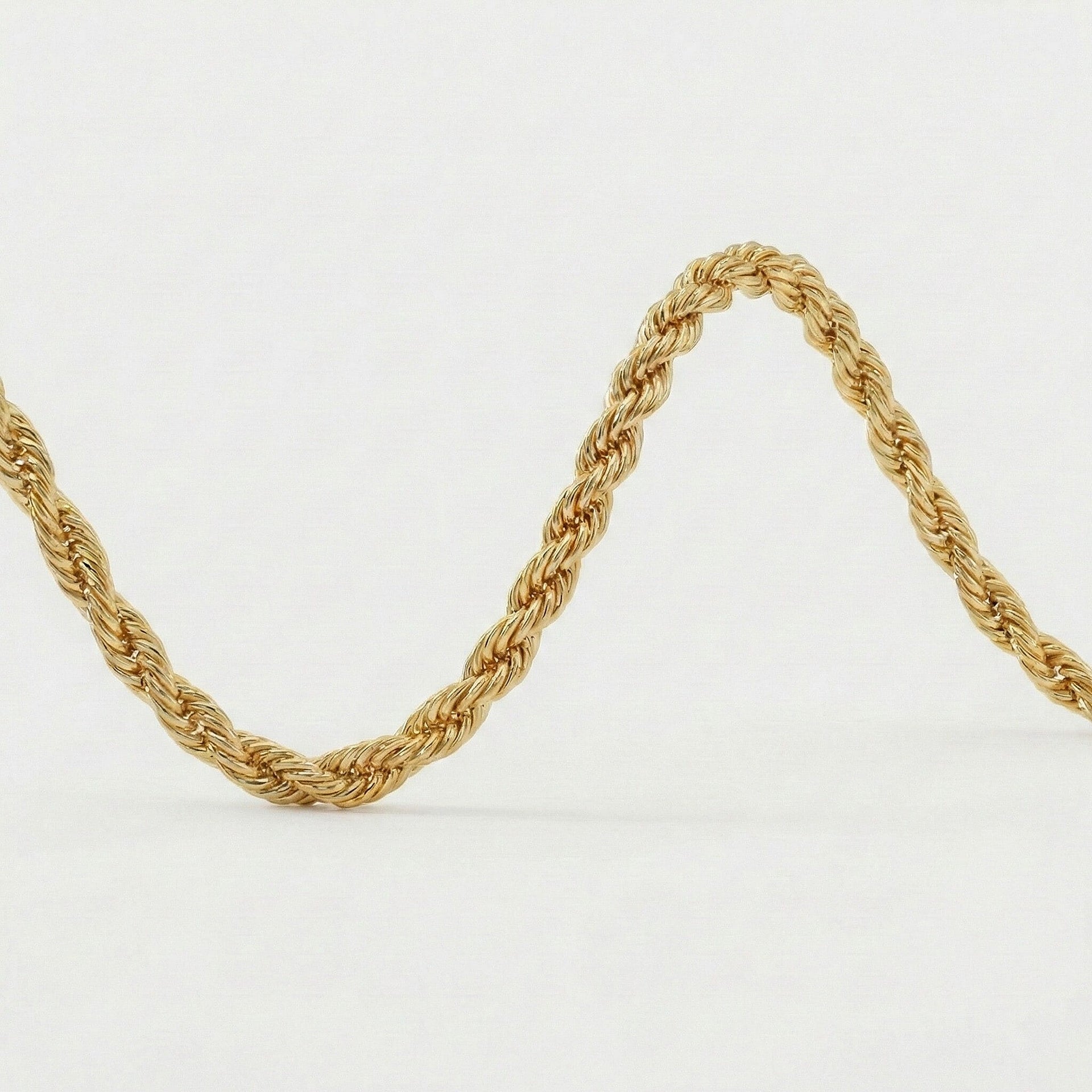 Mega Hatton Garden CloseOut- 9K Yellow Gold Diamond-Cut 2.45MM Rope Necklace with Spring Ring Clasp 30 Inch 8265567 3