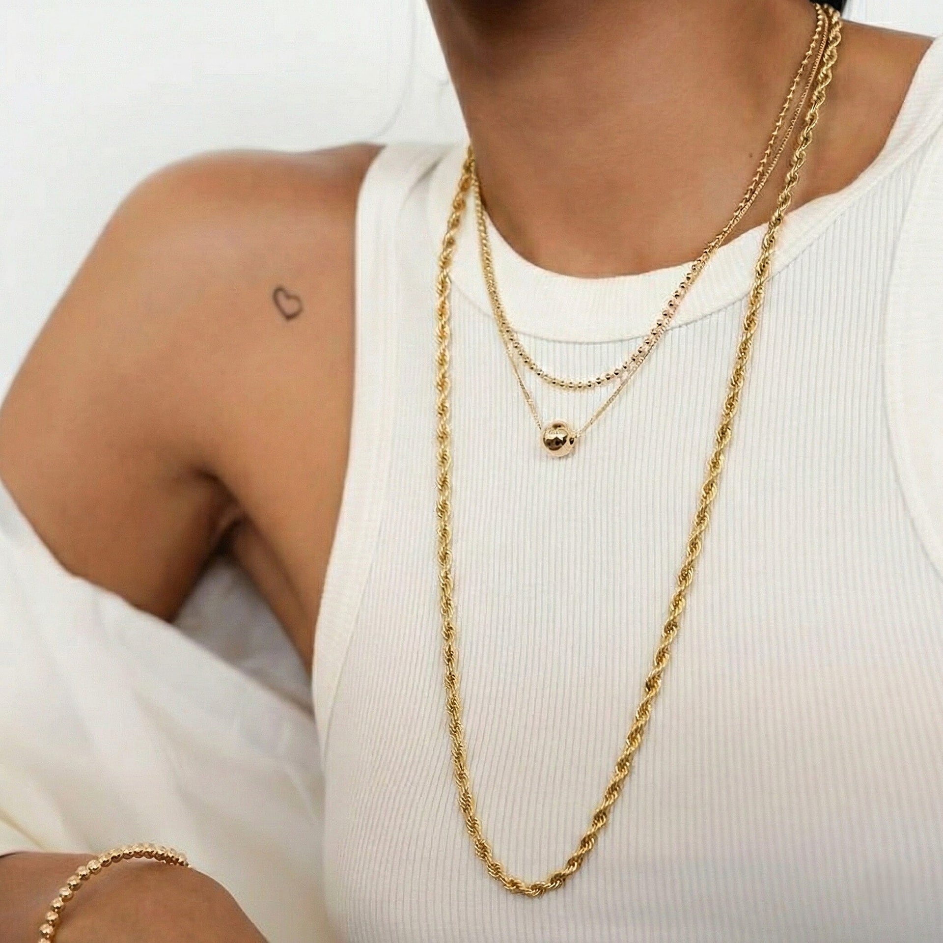 Mega Hatton Garden CloseOut- 9K Yellow Gold Diamond-Cut 2.45MM Rope Necklace with Spring Ring Clasp 30 Inch 8265567 6