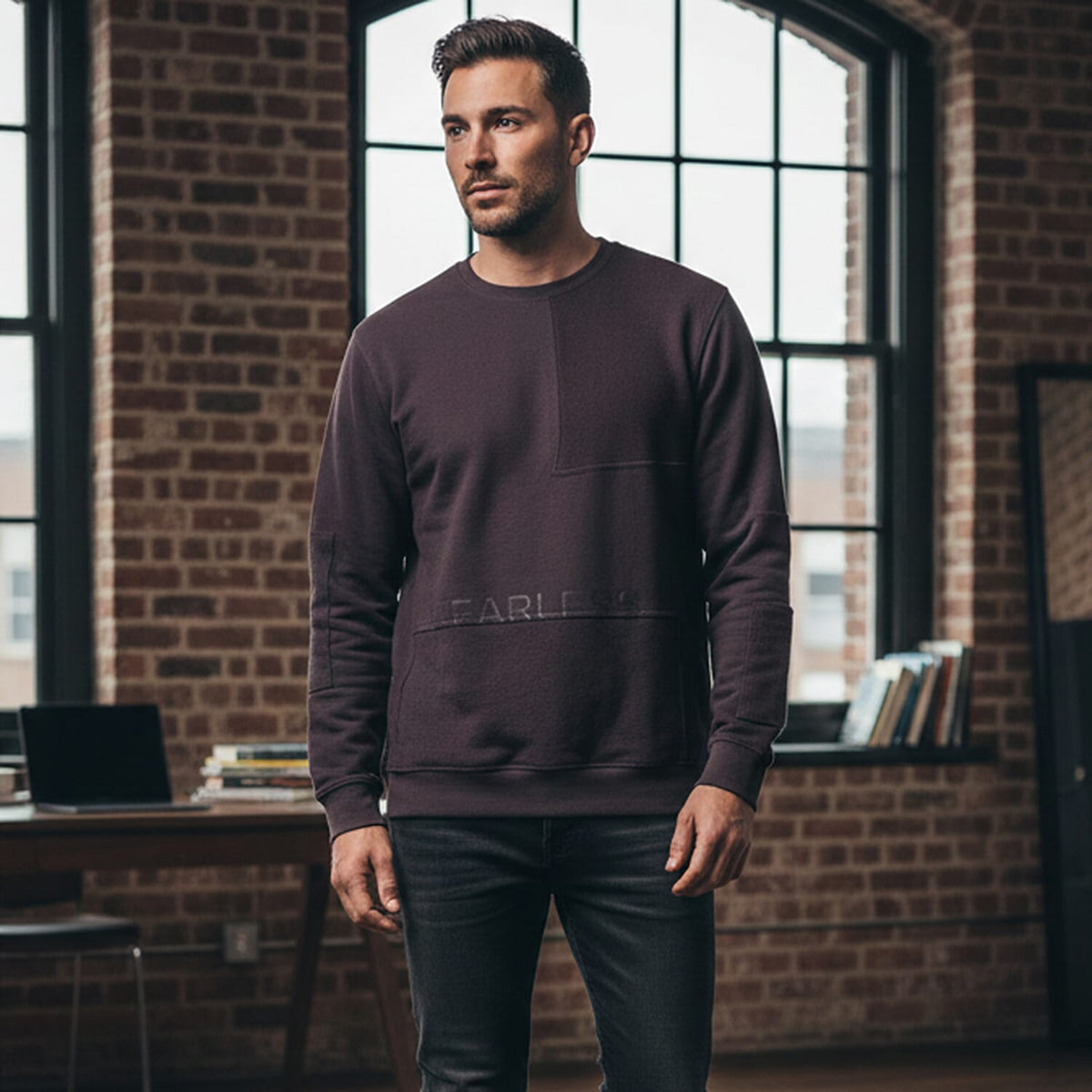 UNISEX Cotton Sweatshirt (Size - S) - Charcoal V32702779 0