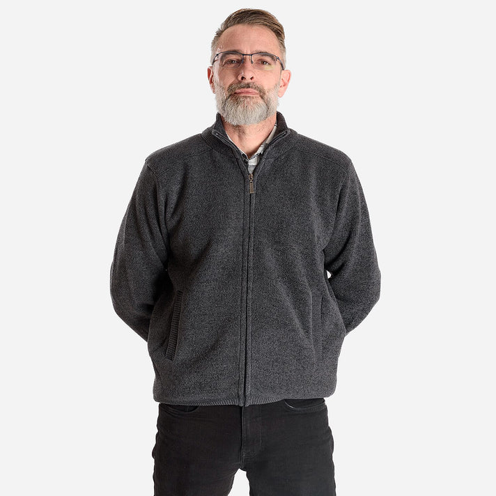 Mens Full Zip Coat (Size XL) - Charcoal 7963101 2