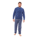 Super Soft Warm Fleece Pyjama Set (Size L) - Denim Blue