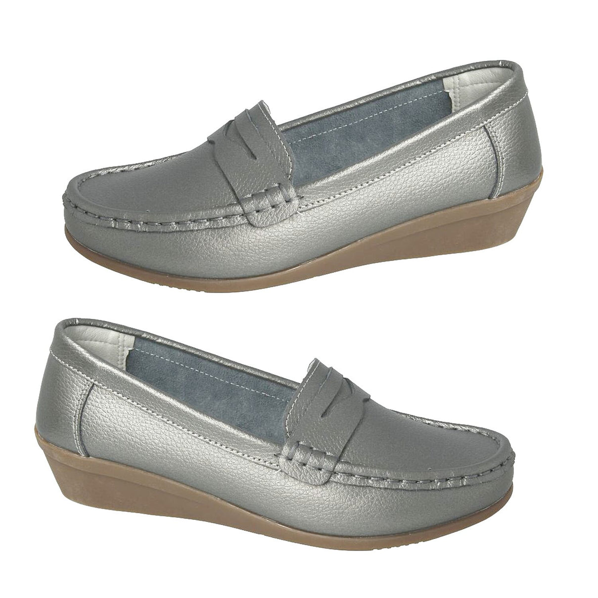 DOWN TO EARTH Ladies Leather Wedge Shoes 7931564 0
