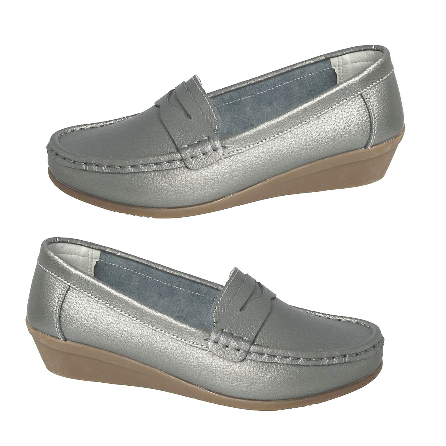 DOWN TO EARTH Ladies Leather Wedge Shoes 7931564 0
