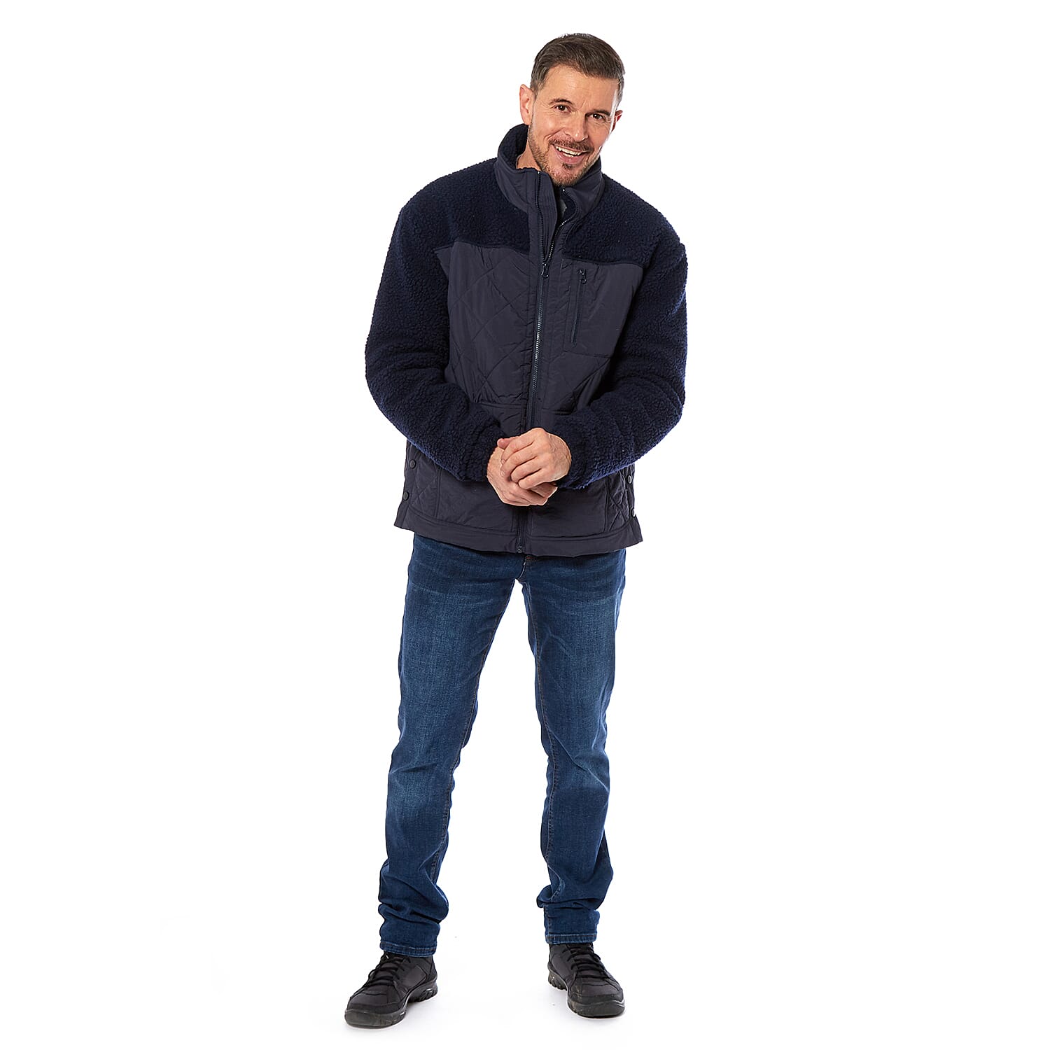 Teddy Fleece Jacket (Size L) - Navy 7840730 2