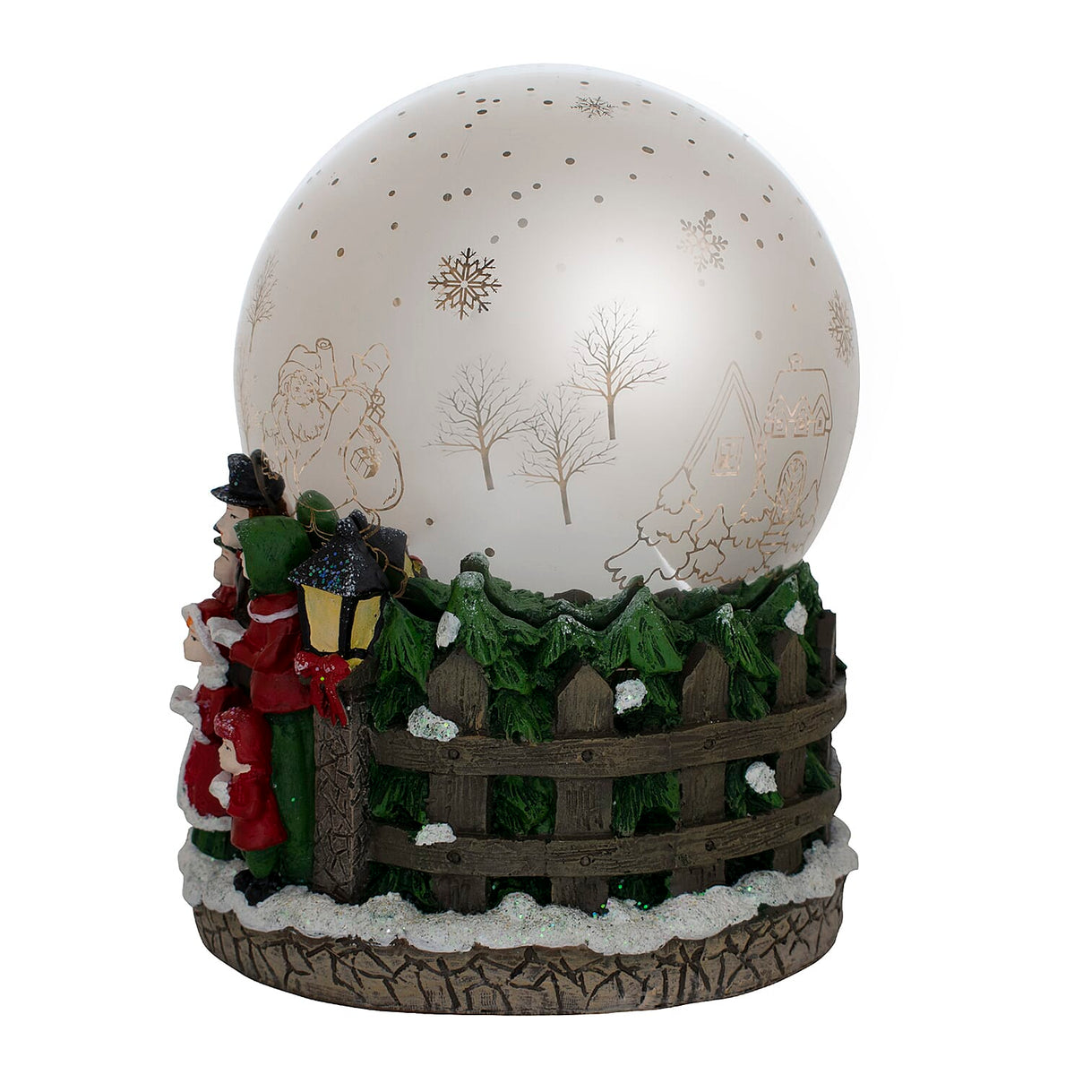 Mercury Glass Musical Christmas Scene Globe Light. 8727749 3
