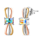Mercury Mystic Topaz Earrings in Sterling Silver 1.30 Ct
