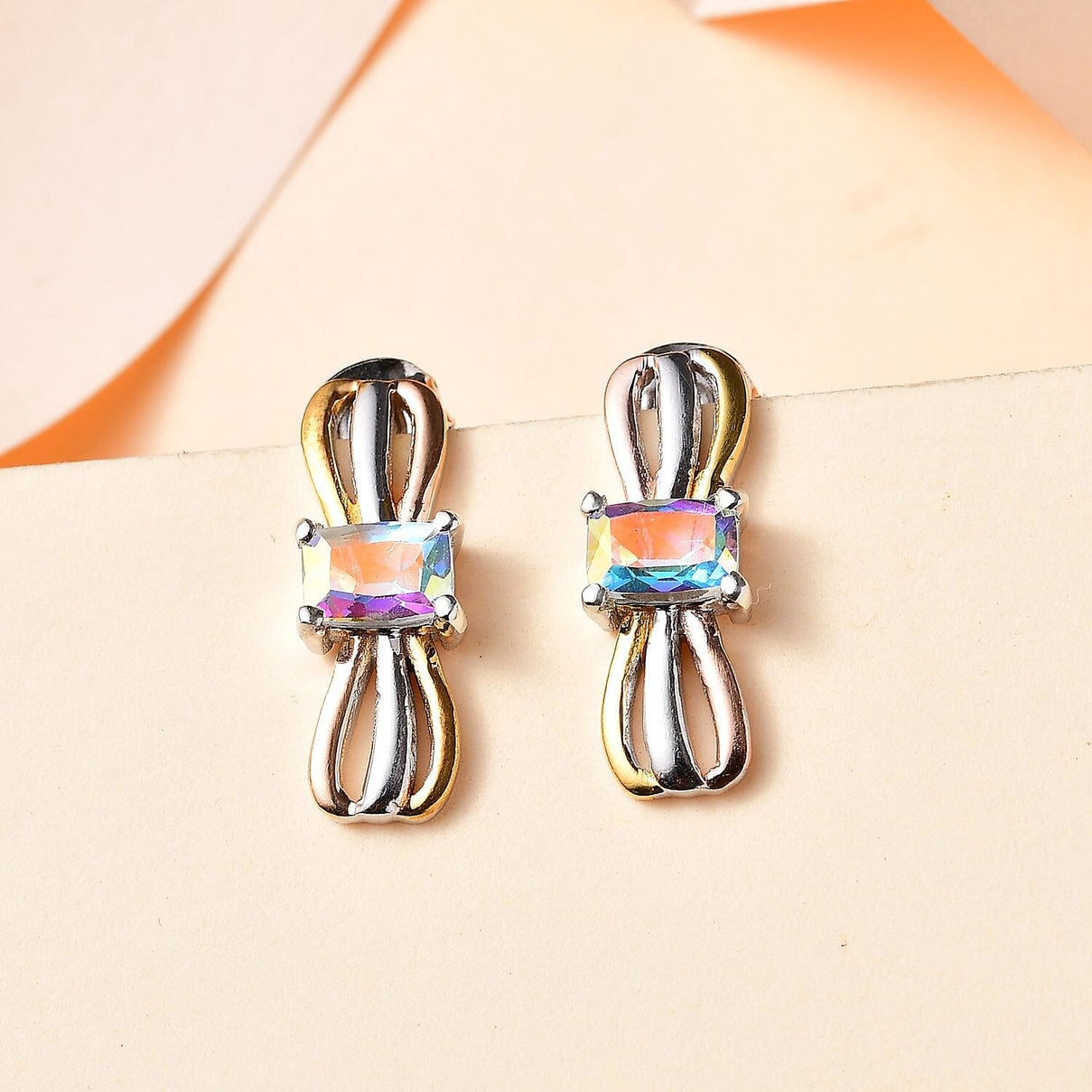 Mercury Mystic Topaz Earrings in Sterling Silver 1.30 Ct 7790903 2