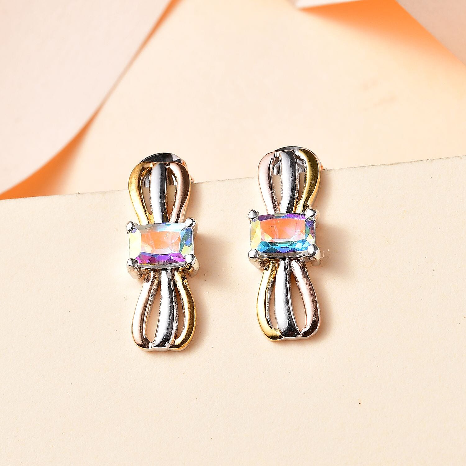 Mercury Mystic Topaz Earrings in Sterling Silver 1.30 Ct 7790903 2