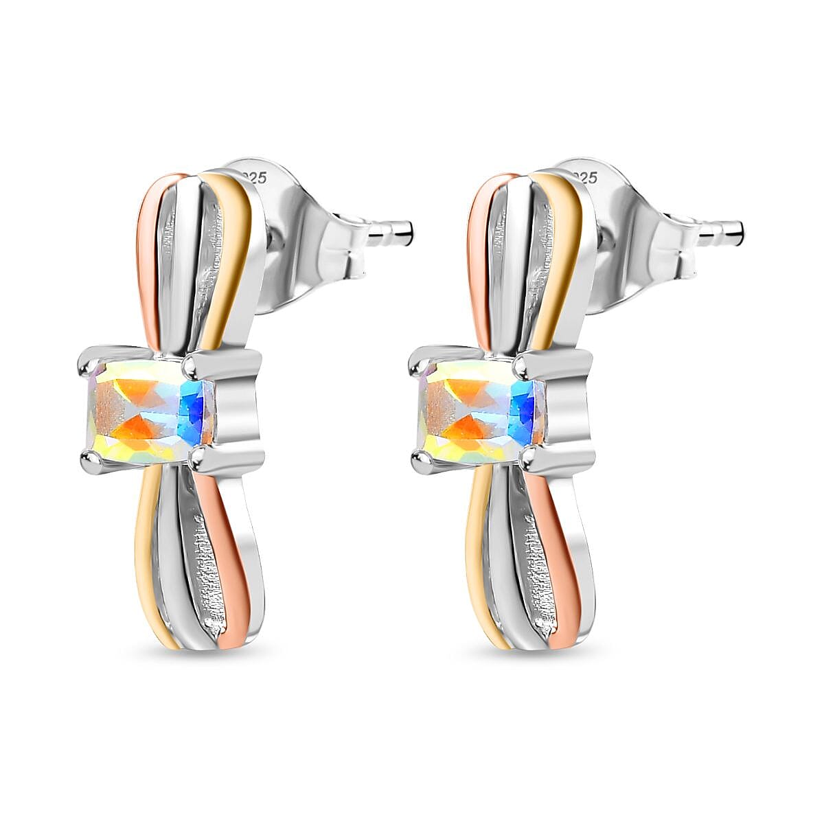 Mercury Mystic Topaz Earrings in Sterling Silver 1.30 Ct 7790903 4