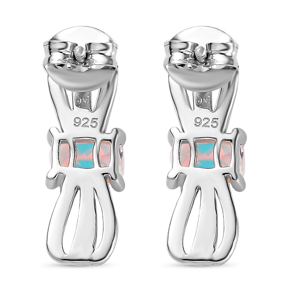 Mercury Mystic Topaz Earrings in Sterling Silver 1.30 Ct