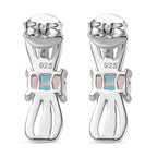 Mercury Mystic Topaz Earrings in Sterling Silver 1.30 Ct