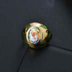 Mercury Mystic Topaz Solitaire Ring in 18K YG Vermeil Plated Sterling Silver 4.15 Ct, Silver Wt. 7.01 Gms