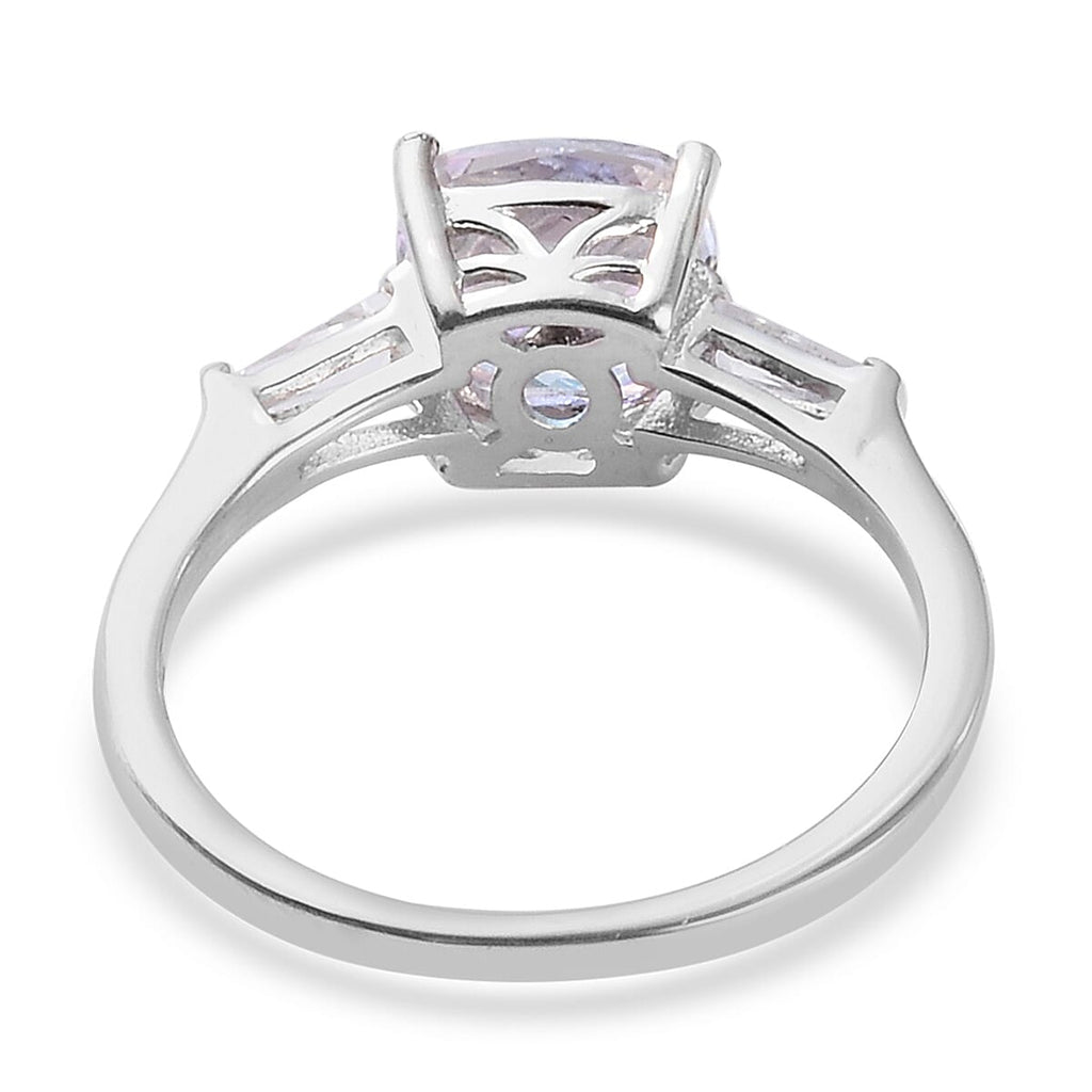 Mercury Mystic Topaz and White Topaz Ring in Platinum Overlay Sterling Silver 1.75 Ct.