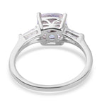Mercury Mystic Topaz and White Topaz Ring in Platinum Overlay Sterling Silver 1.75 Ct.