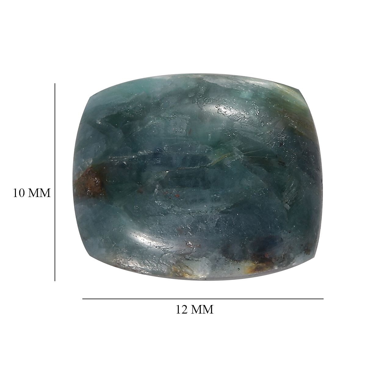 Mermaid Kyanite Loose Gemstone in Cushion Shape (12x10mm) 7851445 5