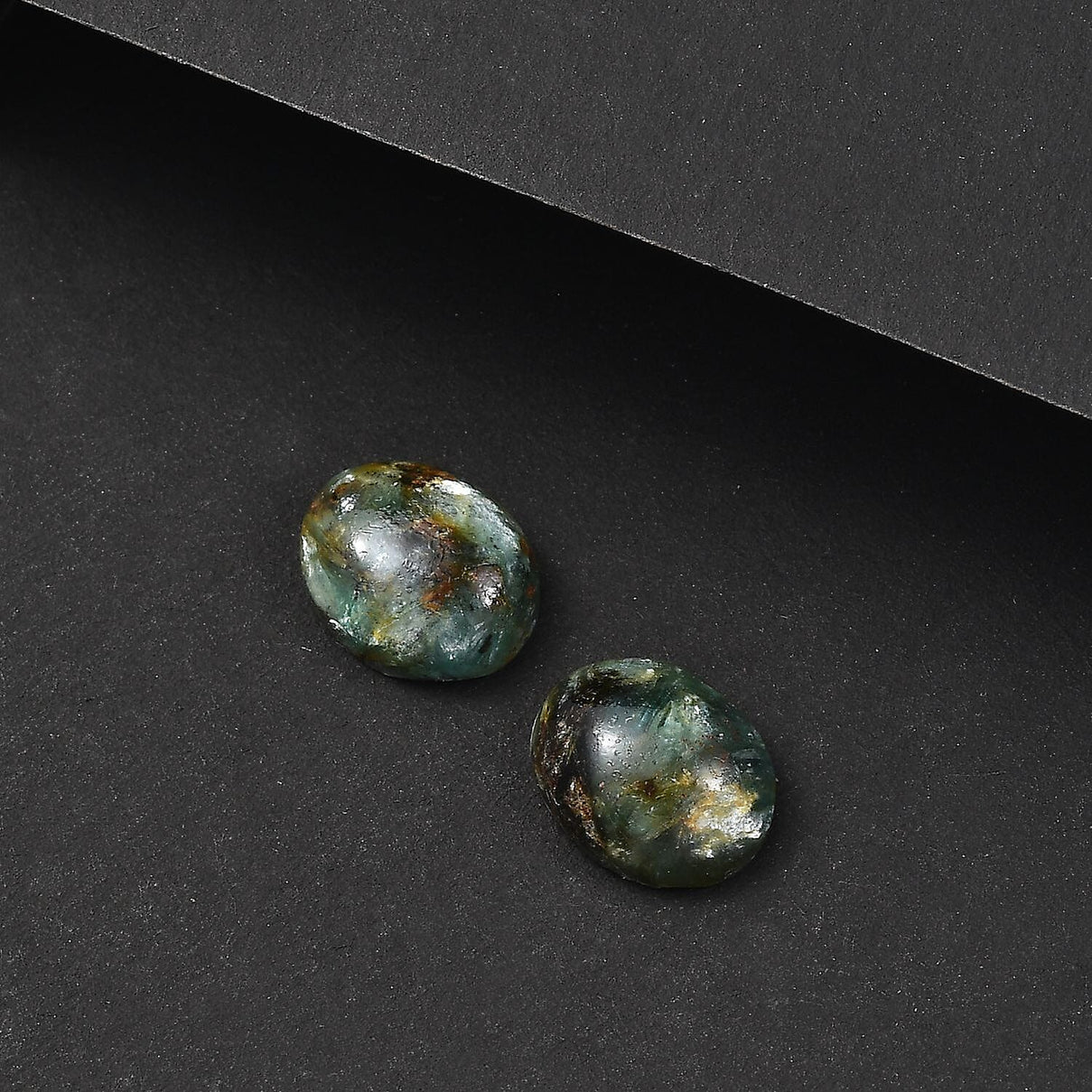 Set of 2 A-Grade Mermaid Kyanite Loose Gemstones in Oval Shape (10x8mm) 2.52 ct. 8025897 1