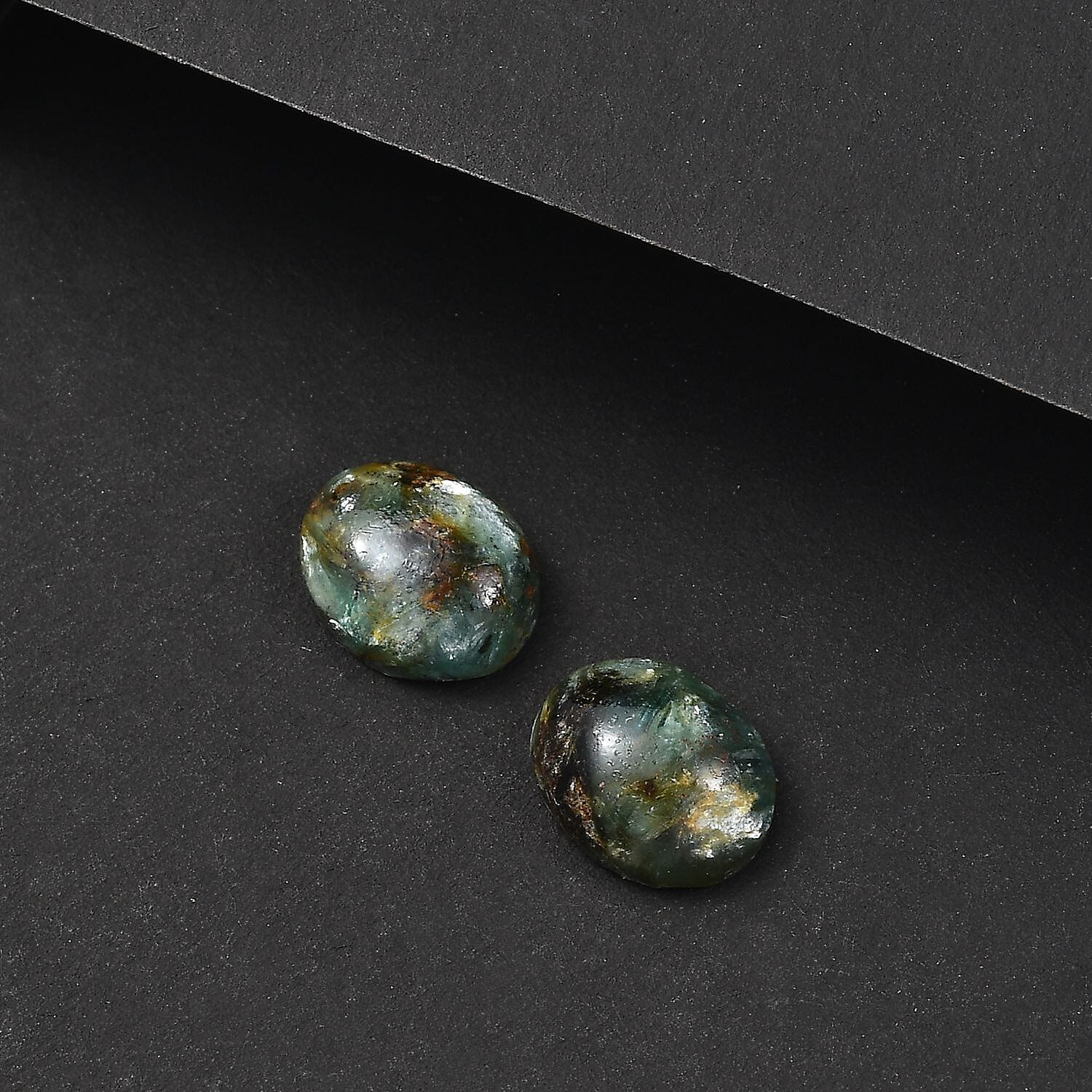 Set of 2 A-Grade Mermaid Kyanite Loose Gemstones in Oval Shape (10x8mm) 2.52 ct. 8025897 1