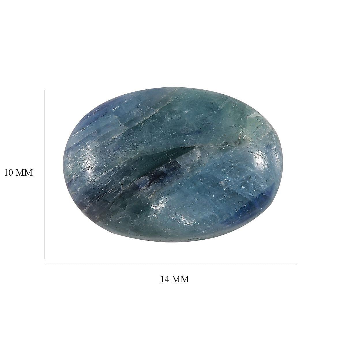 Mermaid Kyanite Loose Gemstone in Oval Shape (14x10 mm) 7851447 4