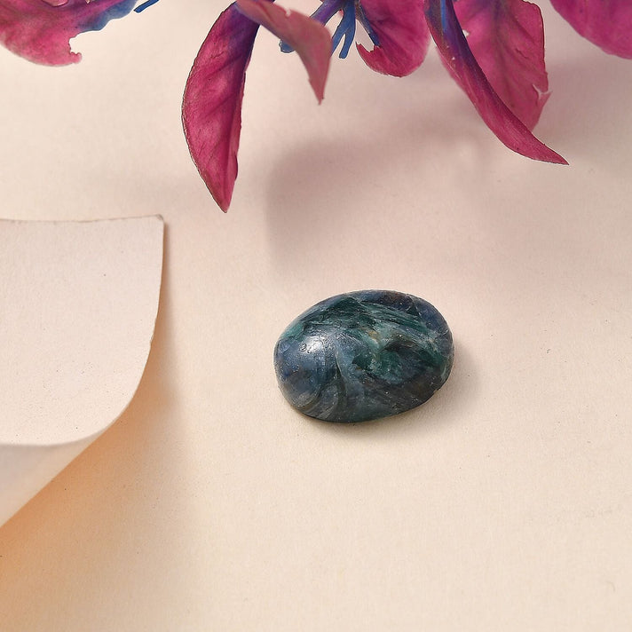 A-Grade Mermaid Kyanite Loose Gemstone in Oval Shape (16x12mm) 8.01 ct. 8025893 2