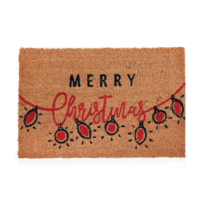 Merry Christmas Bleached Print Coir Doormat 8194754 1
