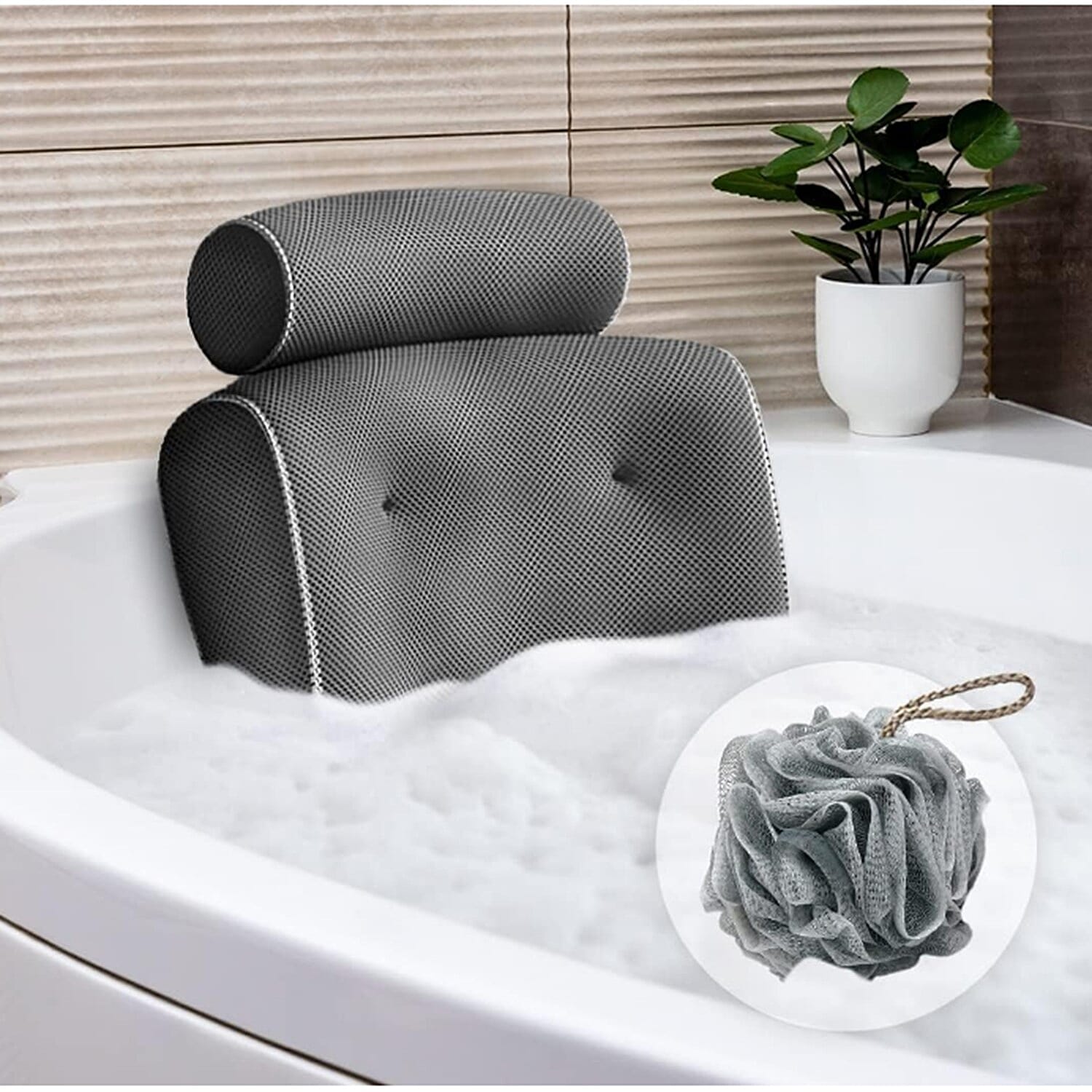 Lumi Ergonomic Bath Pillow 7798076 0