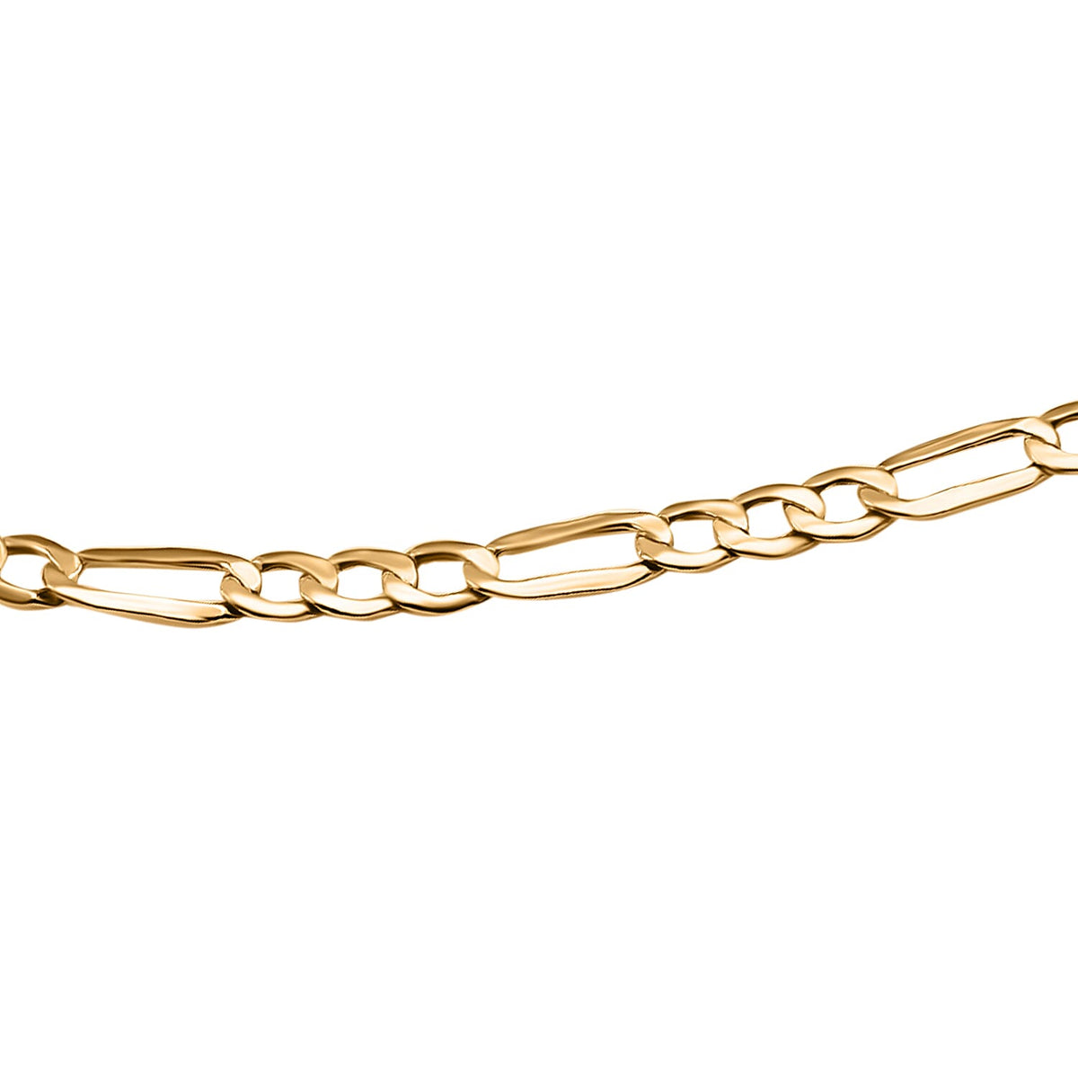 Italian Closeout - 9K Yellow Gold Figaro Necklace (Size - 20) 7547417 2