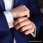 Miker Engraved CuffLink in Rose Gold Tone