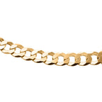 Milan Closeout - Made in ITALY Rounded Curb Necklace in Gold Overlay Sterling Silver (Size - 22), Silver Wt. 19.50 Gms