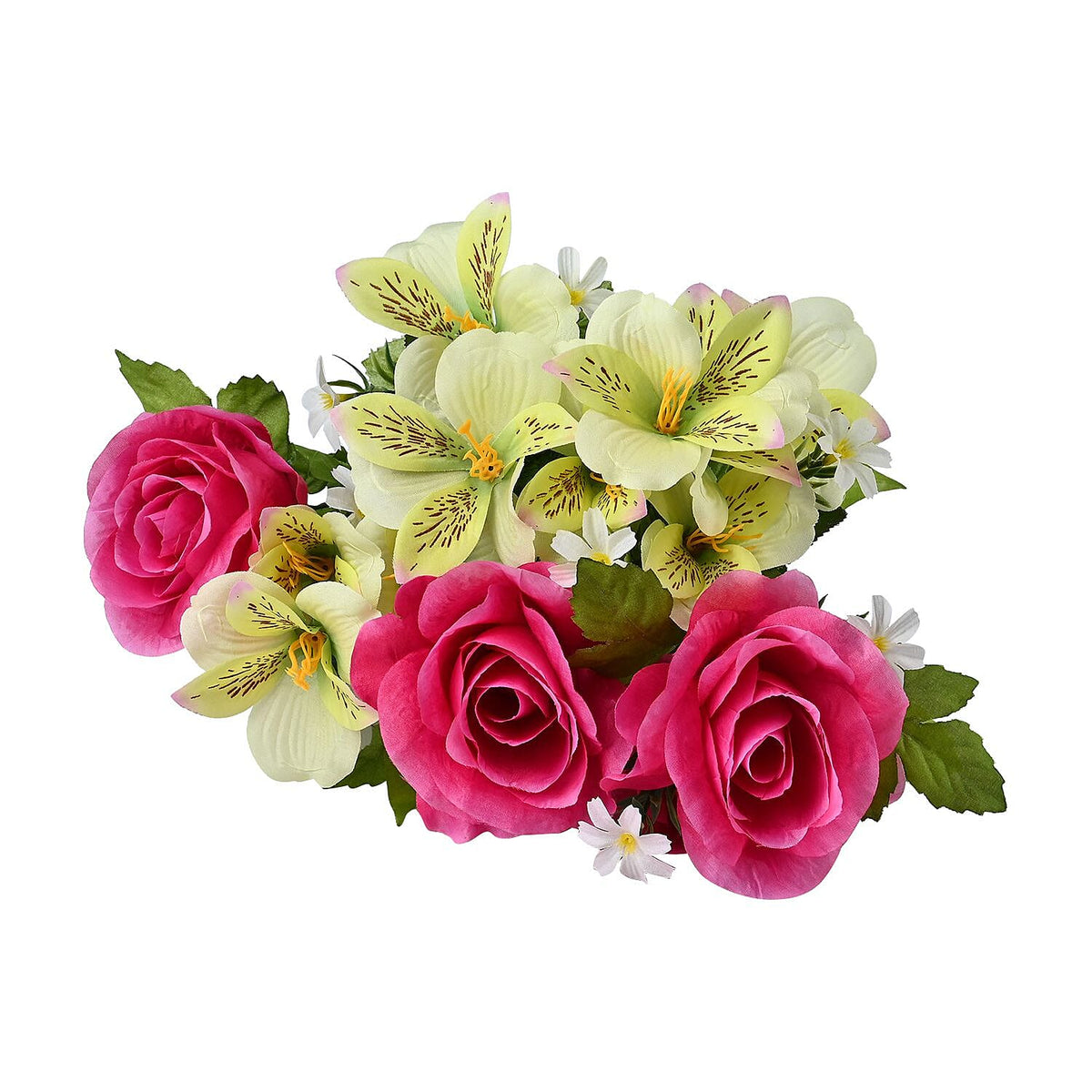 Mini Bauhinia Rose Faux Flower Bouquet 7688538 1
