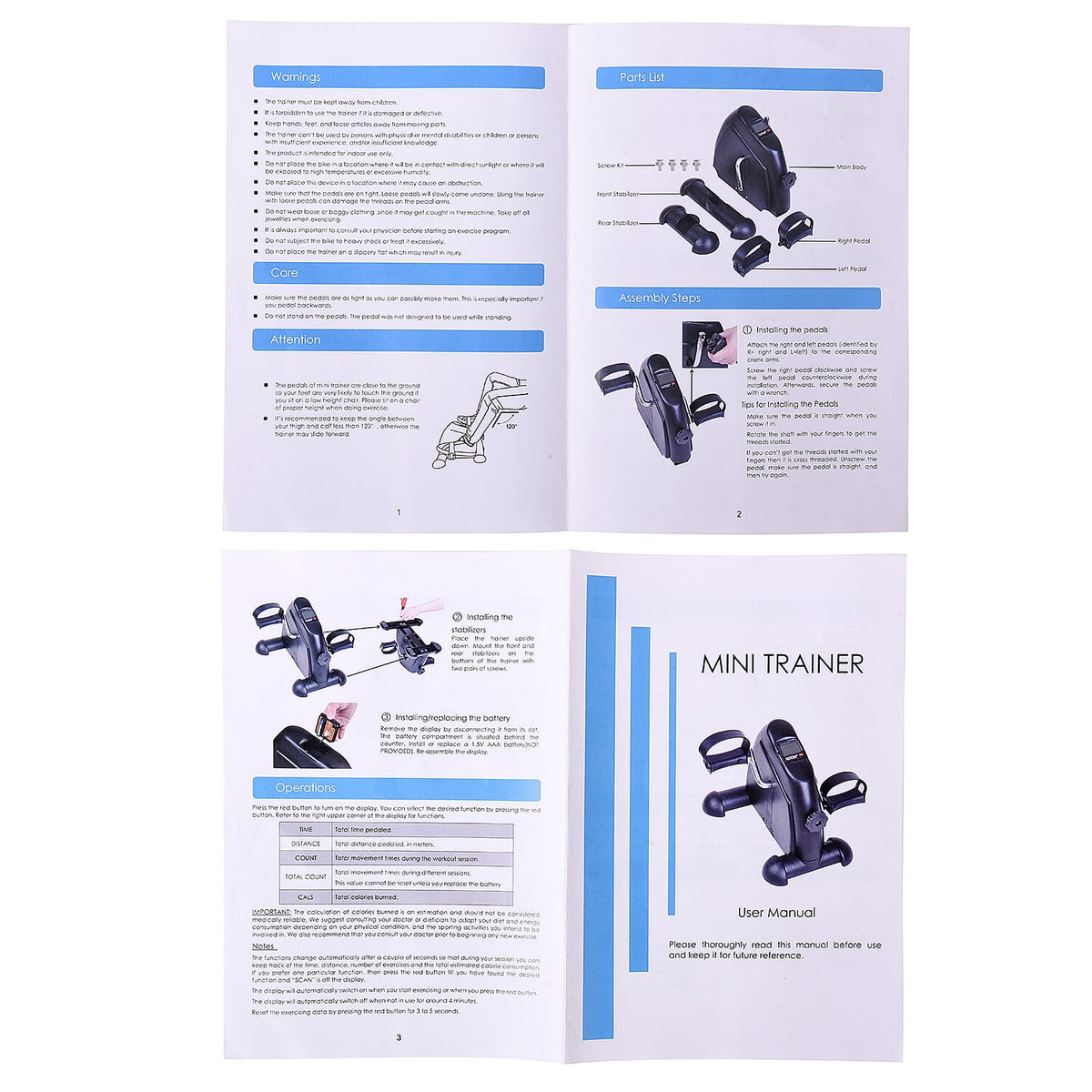 Mini Bike Pedal Exerciser With Digital Display - Black 6088747 5