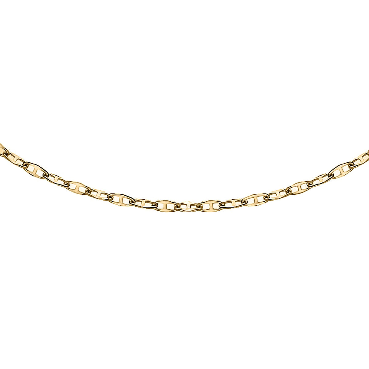 Mini Flat Rambo Chain in 9K Yellow Gold - Size 24 6095564 0
