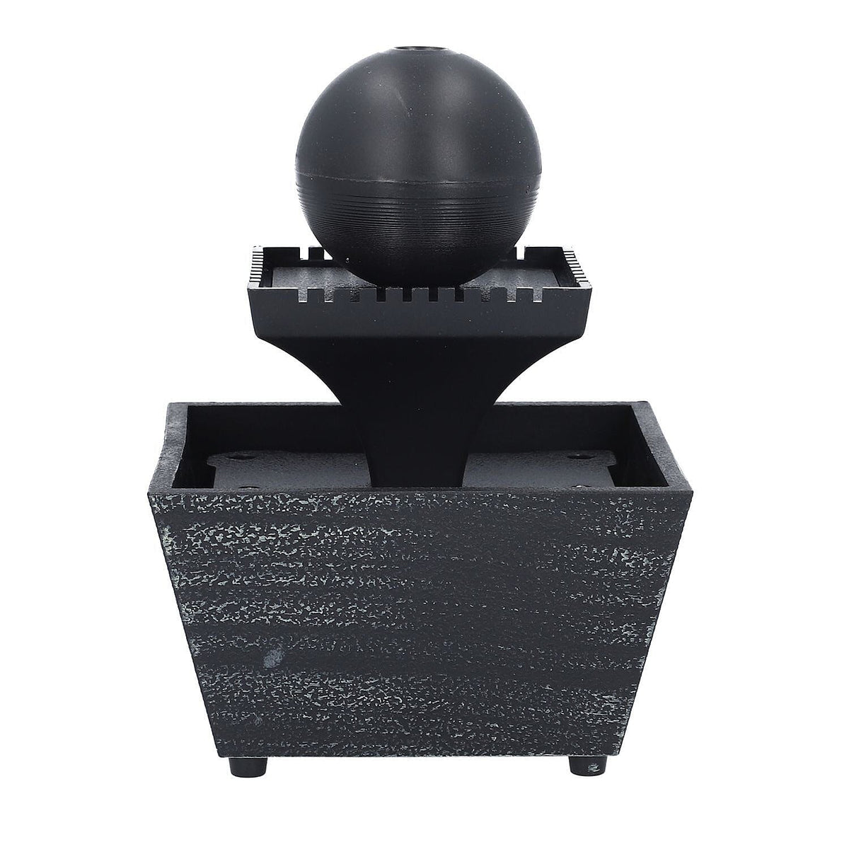 Mini Stones Water Fountain - Black - Portable with LED Lights - Powered on 2 AA Batteries (Not Included) 6021862 4