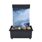 Waterfall Water Fountain with LED Light  (2 AA Battery, Not Included)