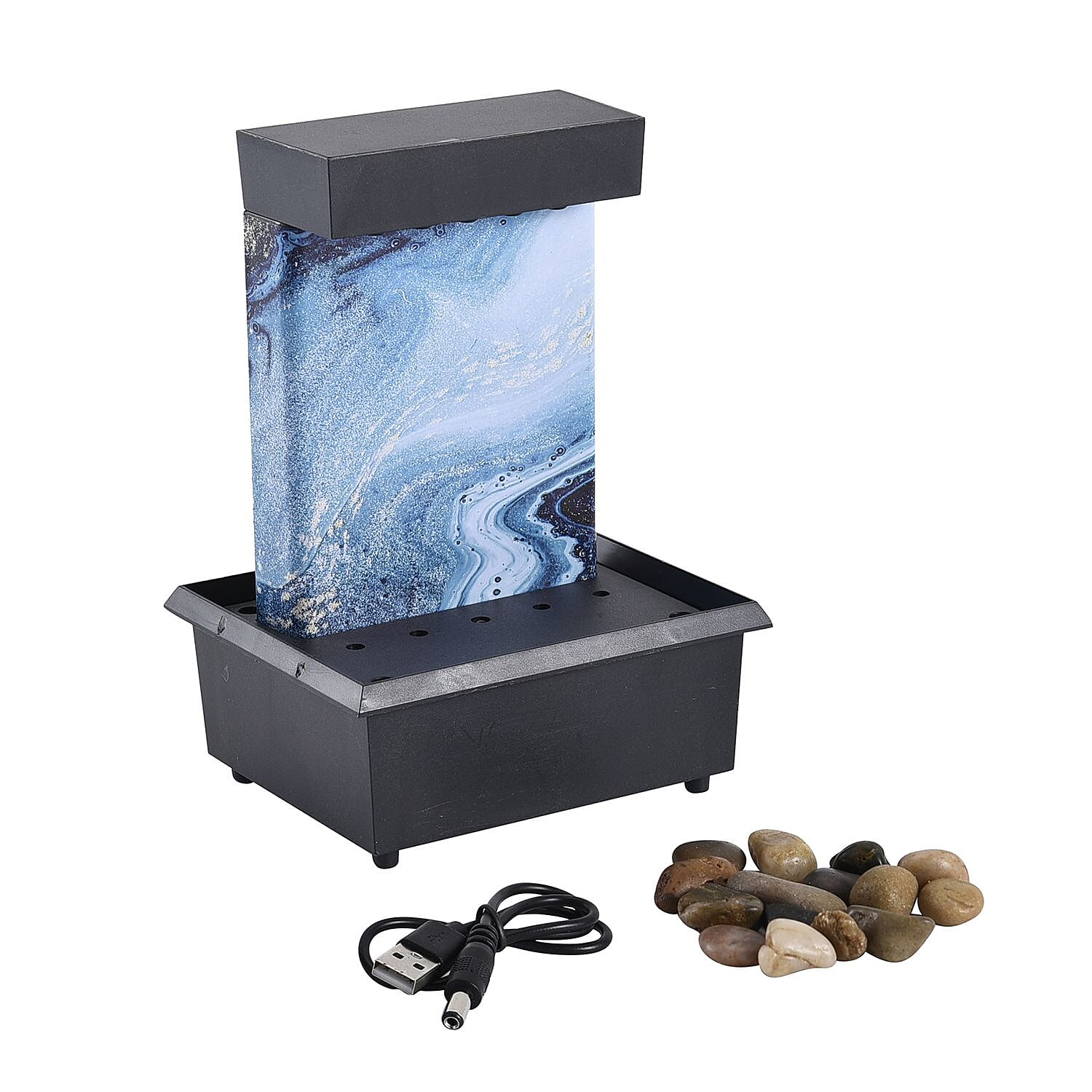 Waterfall Water Fountain with LED Light  (2 AA Battery, Not Included) 7021864 5