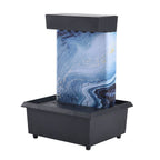Waterfall Water Fountain with LED Light  (2 AA Battery, Not Included)